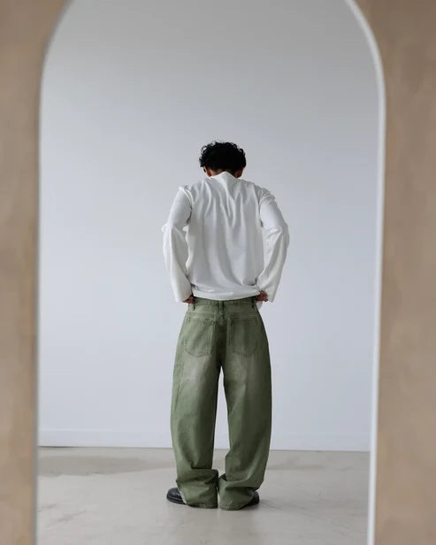 Haze Baggy Jeans | Matcha Wash